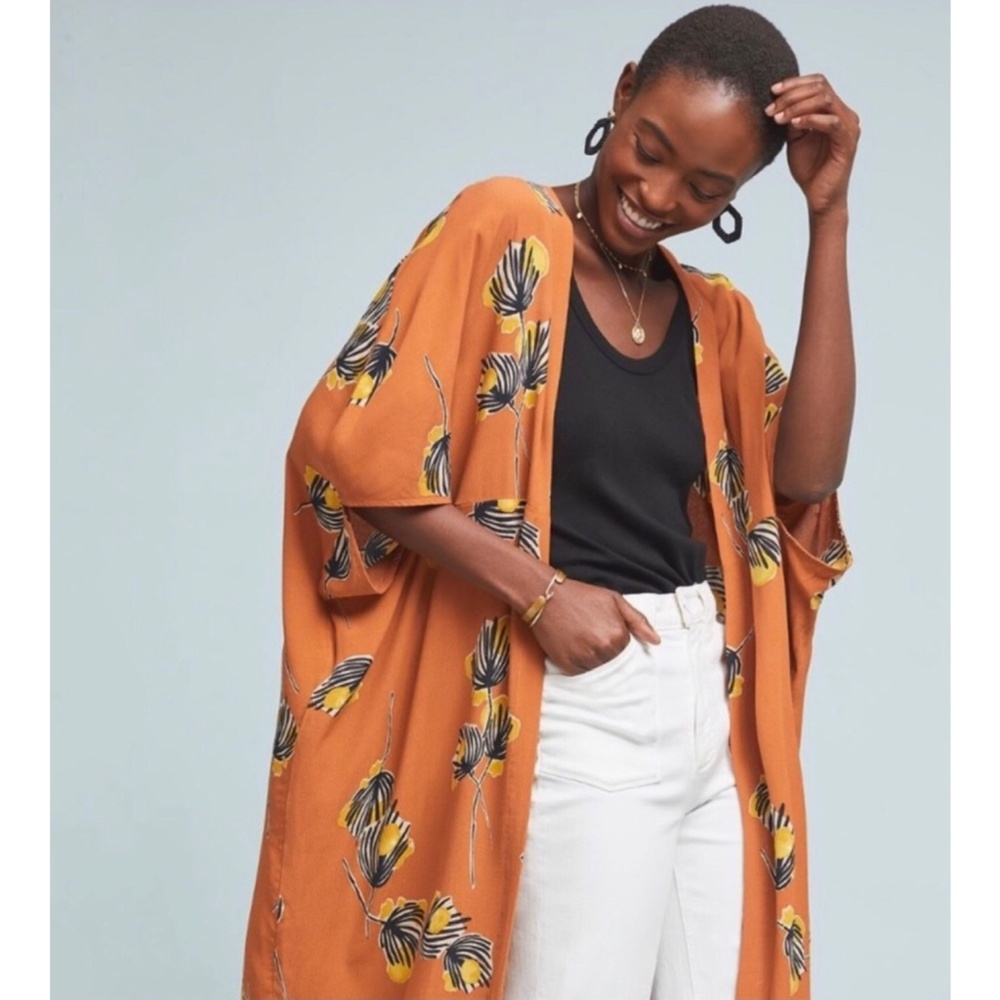 Anthropologie Bel Kazan Lois Floral Kimono Duster - Picture 4 of 13